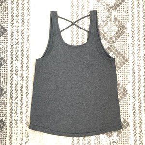 Splits59 Gray Tank w Open Back